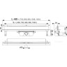 Дренажная система ALCAPLAST APZ5-EDEN-850 SPA для монтажа в стену, нержавеющая сталь, глянцевая